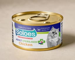 Soloes Complete Wet Food for Sterilized Cats with Chicken