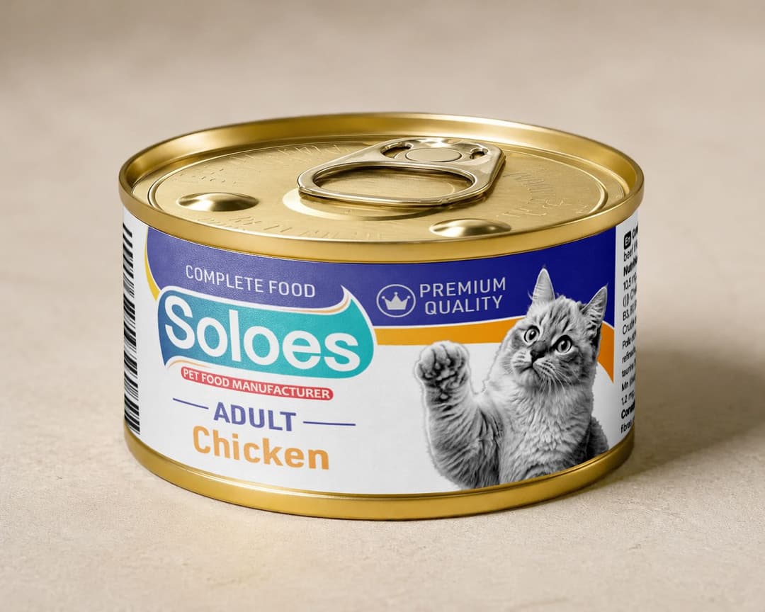 Soloes Complete Wet Food for Adult Cats with Chicken