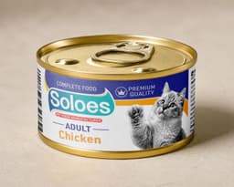 Soloes Complete Wet Food for Adult Cats with Chicken