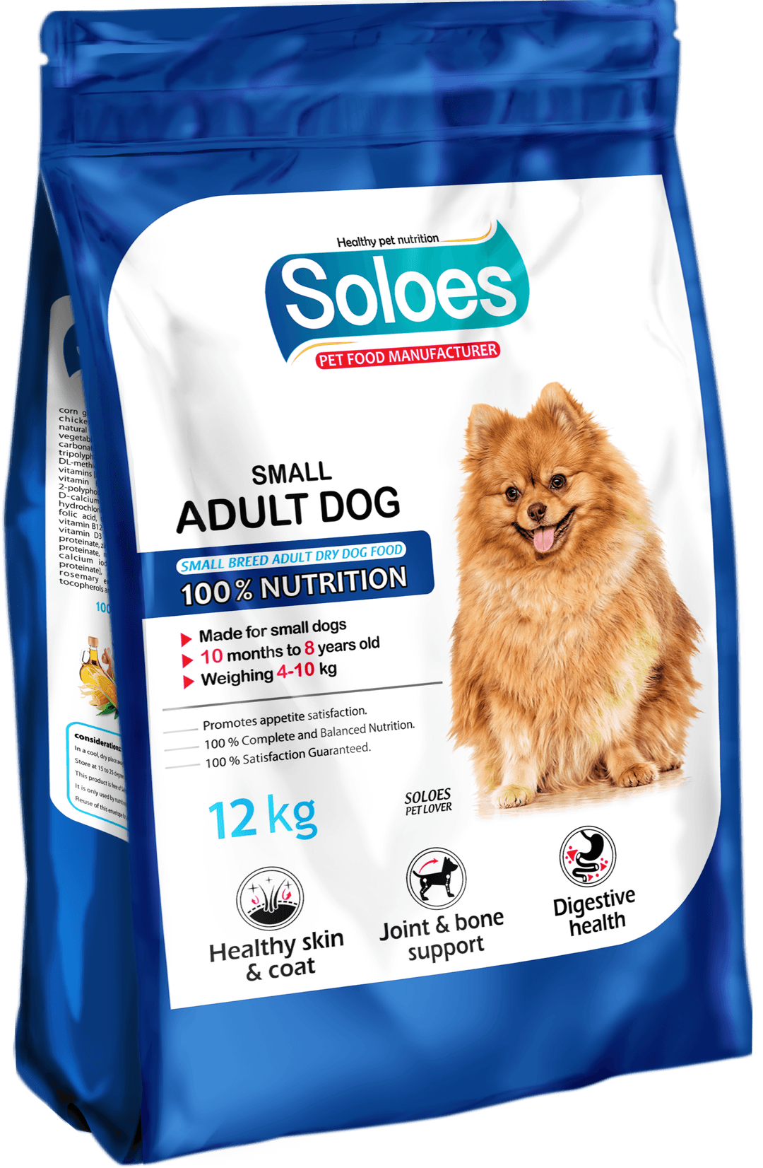 Soloes Dry Food for Adult Small Breed Dogs