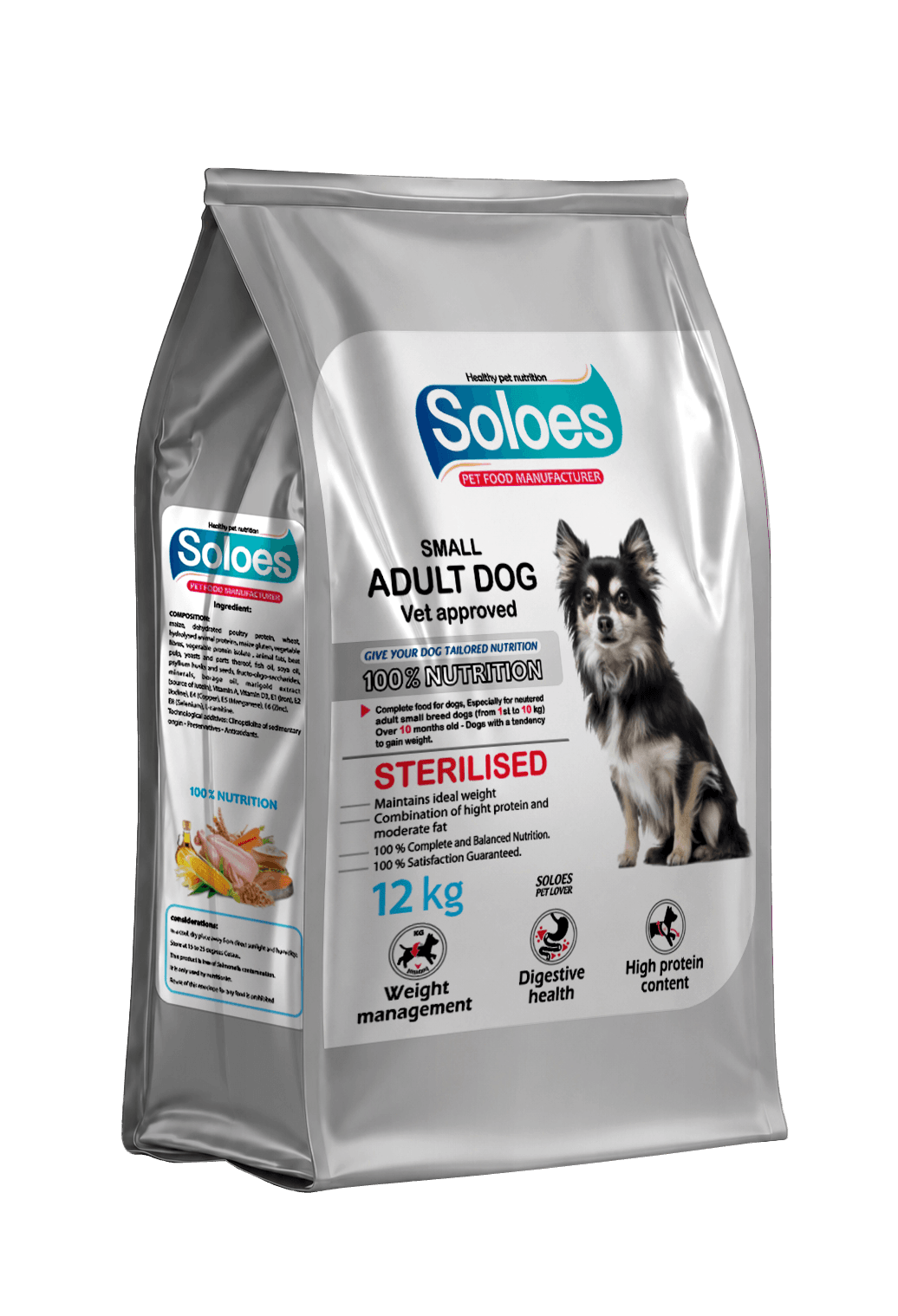 Soloes Dry Pet Food for Adult Sterilized Dog